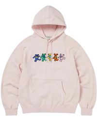 thisisneverthat - Hoodies & Sweatvesten ,Roze ,Katoen Gd Dancing Bears Hoodie - Lyst