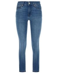 7 For All Mankind - Stretch skinny denim jeans 7 for all kind - Lyst
