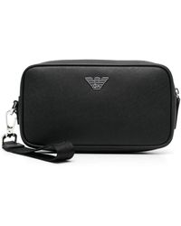Emporio Armani - Leder Beauty-Case Für Männer - Lyst
