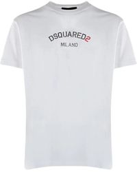 DSquared² - T-Shirt Met Logoprint - Lyst