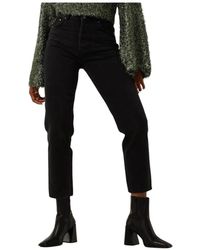 Gestuz - Zwarte High Waist Mom Jeans - Lyst