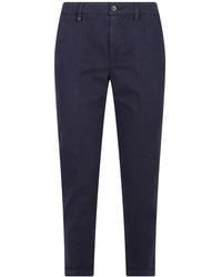 Fay - Broeken ,Blauw ,Katoen Broek - Lyst