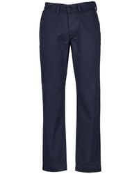 Officine Generale - Broeken ,Blauw ,Katoen Plain Front Chino - Lyst