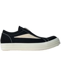 Rick Owens - Canvas Lage Sneakers Dikke Zool - Lyst