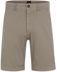 BOSS - Braune casual shorts - Lyst