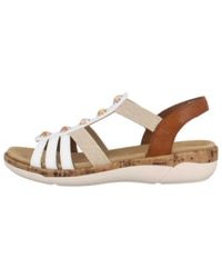 Remonte - Weiße Komfort Sandalen Für Damen - Lyst