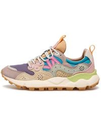 Flower Mountain - Schoenen ,Veelkleurig ,Suede And Technical Fabric Sneakers Yamano 3 - Lyst