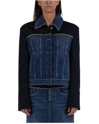 Stella McCartney - Denim Jas Met Puntkraag - Lyst