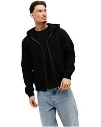 Off The Pitch - Hoodies & Sweatvesten ,Zwart ,Katoen Ornament Hoodie - Lyst
