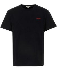 Alexander McQueen - Stylisches schwarzes baumwoll-t-shirt - Lyst