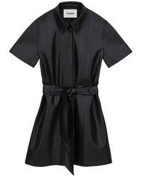 Nanushka Halli Vegan Leather Dress - Zwart