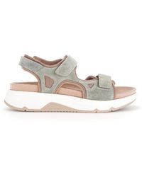 Gabor - Wildleder sandalen klettverschluss - Lyst