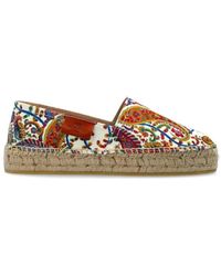 Etro - Espadrilles Van Bedrukt Katoen - Lyst