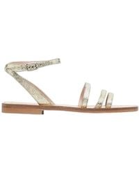 SCAROSSO - Flat Sandals - Lyst