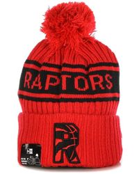 KTZ - Accessoires ,Rood ,Nba Concept Pom Pom Beanie Raptors - Lyst