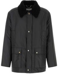 Maison Margiela - Jassen ,Zwart ,Faux Fur & Shearling Jassen - Lyst