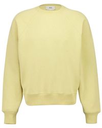 Ami Paris - Hoodies & Sweatvesten ,Geel ,Katoen Petit Ami De Coeur Embossed Sweatshirt - Lyst