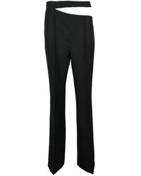 Rohe - Broeken ,Zwart ,Wol Wollen Broek - Lyst