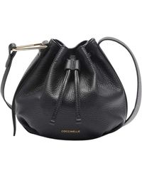 Coccinelle - Minibag Aus Genarbtem Leder Malory Noir - Lyst