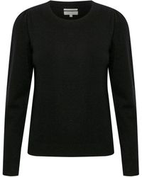 Part Two - Truien & Vesten ,Zwart ,Kasjmier Kasjmier Zwarte Gebreide Trui - Lyst