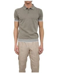 Peserico - Tops ,Groen ,Katoen Klassiek Polo Shirt Voor Mannen - Lyst