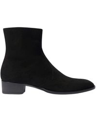 SCAROSSO - Warren suede stiefeletten,warren weiße knöchelstiefel,python ankle boots warren,warren stiefeletten - Lyst