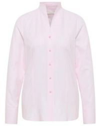 Eterna - Klassische Unifarbene Damenbluse - Lyst