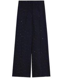 Pennyblack - Broeken ,Blauw ,Wide Broeken - Lyst
