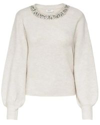 ONLY - Round-Neck Knitwear - Lyst