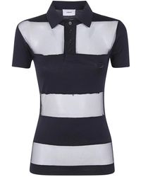 Coperni - Gestreept Transparant Polo Top - Lyst