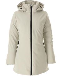 Save The Duck - Jassen ,Polyester Crème Winterjas - Lyst