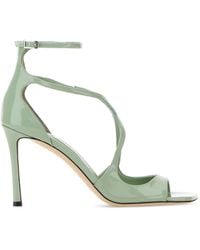 Jimmy Choo - Asia 95 Leather Lacquered Sandals - Lyst