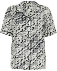 Tory Burch - Bedruckte Seidenbluse - Lyst