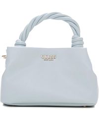 Guess - Geflochtener Henkel Schultertasche Mit Taschen - Lyst