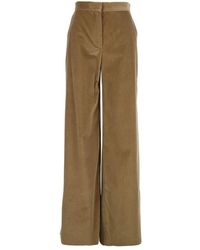 Max Mara - Tania Wide-Leg Corduroy Broek - Lyst