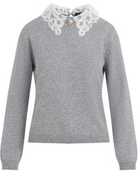 Fabiana Filippi - Grauer Pullover Aw25 Luxus Komfort - Lyst