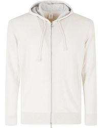 Eleventy - Truien & Vesten ,Maglia Full Zip Cappuccio - Lyst