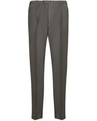 Dell'Oglio - Broeken ,Groen ,Groene Broek Voor Mannen Aw 24 - Lyst