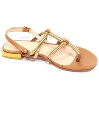 Zinda - Tan/ Leder Sandalen Modell 1310 - Lyst