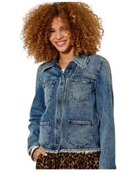 Five Jeans - Jassen ,Blauw ,Denim Vesten - Lyst
