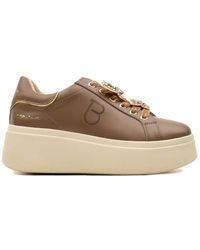 Tosca Blu - Schoenen ,Bruin ,Leer Dazzling Platform Sneakers - Lyst