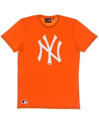 KTZ - Tops ,Oranje ,Katoen Mlb Seizoens Team Logo Tee - Lyst