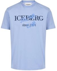 Iceberg - Slim-Fit Katoenen Jersey T-Shirt - Lyst