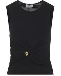 Elisabetta Franchi - Sleeveless Tops - Lyst