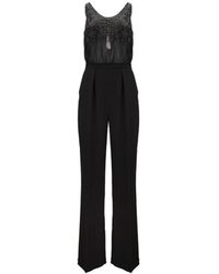 Elisabetta Franchi - Lange Mouwloze Jurk - Lyst
