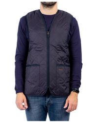 Barbour - Jassen ,Blauw ,Blauwe Tartan Binnen Gewatteerde Est - Lyst