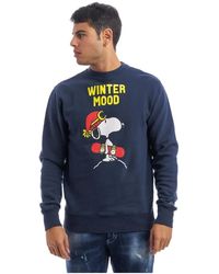 MC2 Saint Barth - Hoodies & Sweatvesten ,Blauw ,Katoen Sweatshirt - Lyst