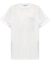 Max Mara - Logo-besticktes baumwoll-t-shirt - Lyst