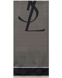 Saint Laurent - Silk Scarf - Lyst