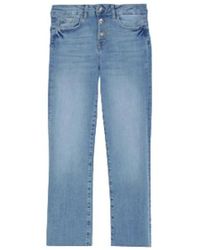 Liu Jo - Jeans crop flare cintura alta estilo princesa - Lyst